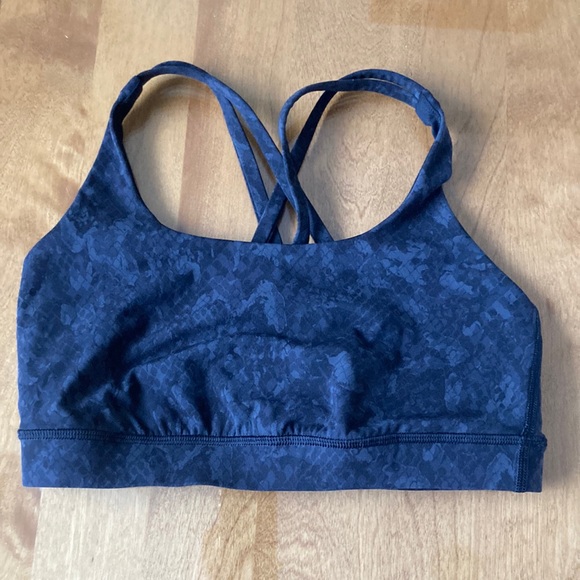 lululemon athletica Other - Lululemon Energy Bra - Size 6. Black pattern.